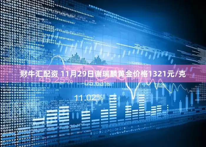 财牛汇配资 11月29日谢瑞麟黄金价格1321元/克